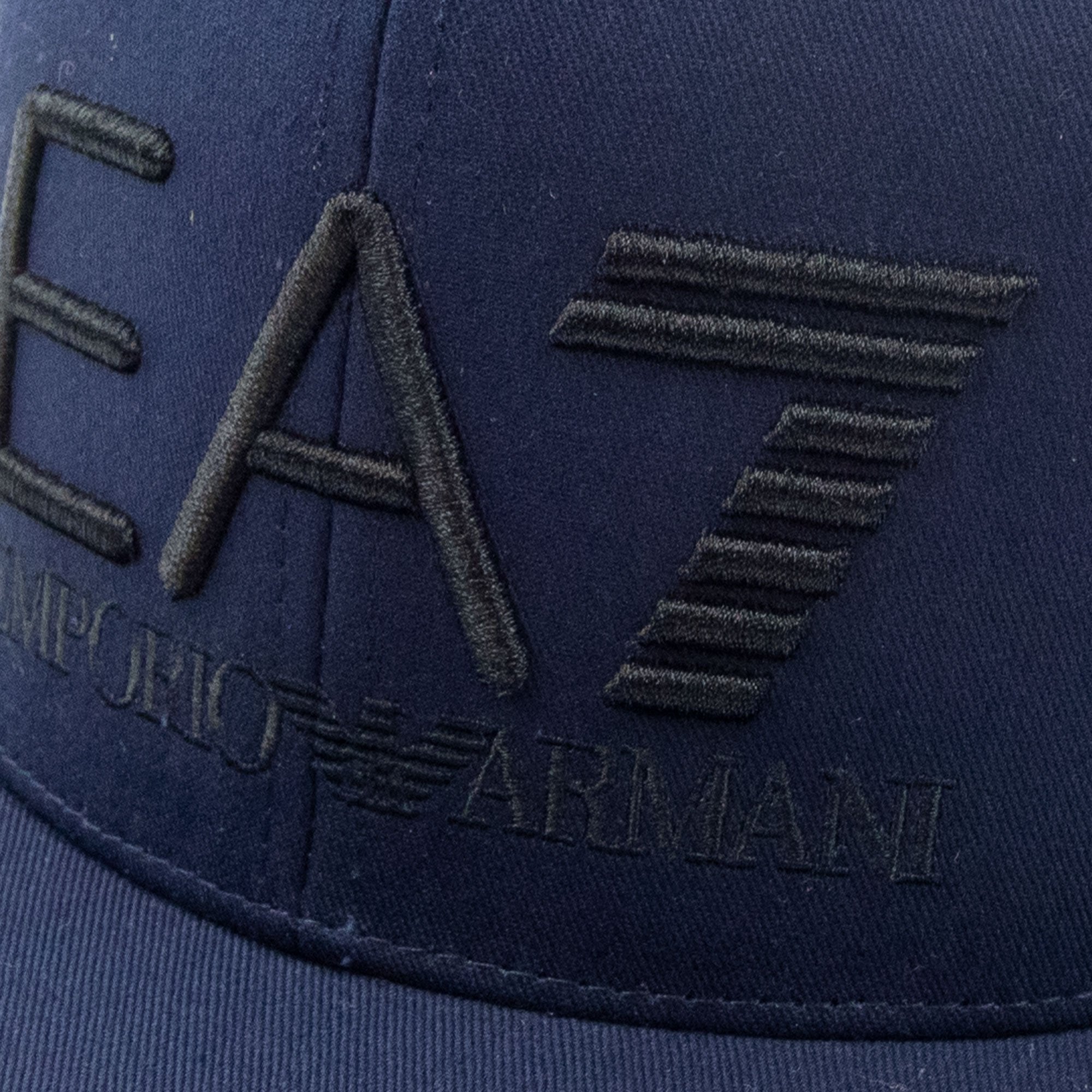 Ea7 Embroidered Logo Baseball Hat Dark Blue