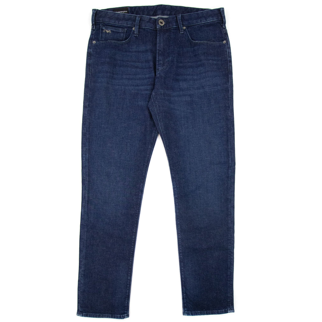 Emporio Armani J06 Slim Fit 10.8 Oz Jeans Blue