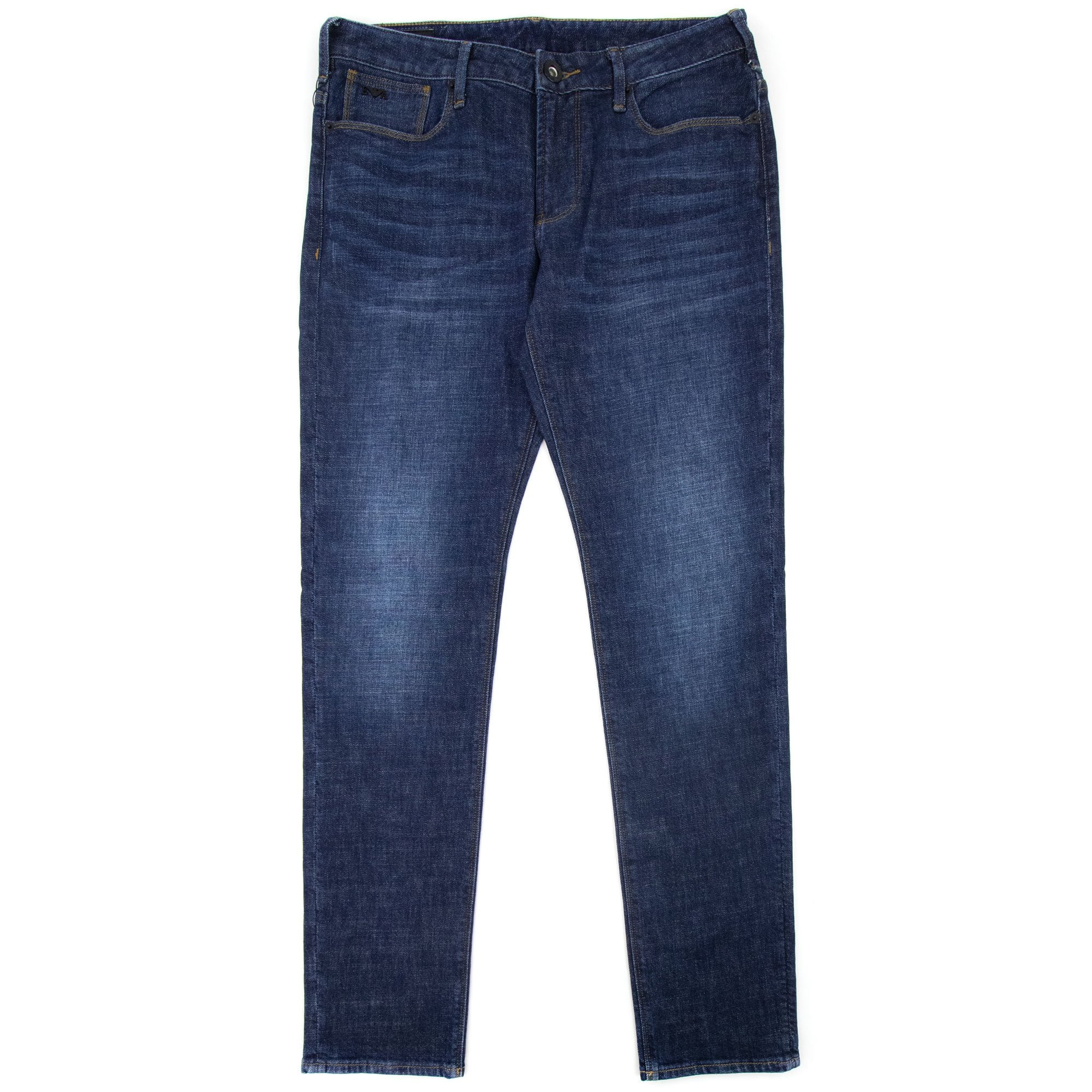 Emporio Armani J06 Washed Slim Fit Jeans Denim Blue