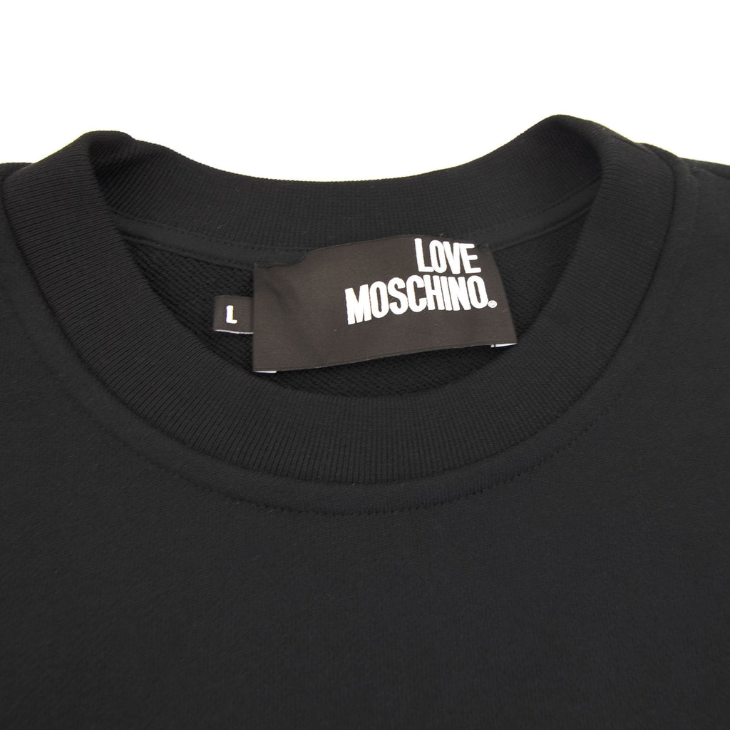Love Moschino Grass Logo Sweatshirt Black