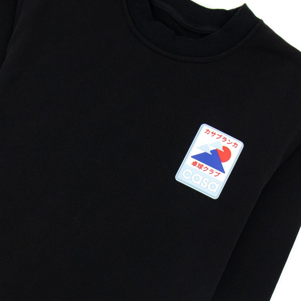 Casablanca Soleil Levant Patch Sweatshirt Black