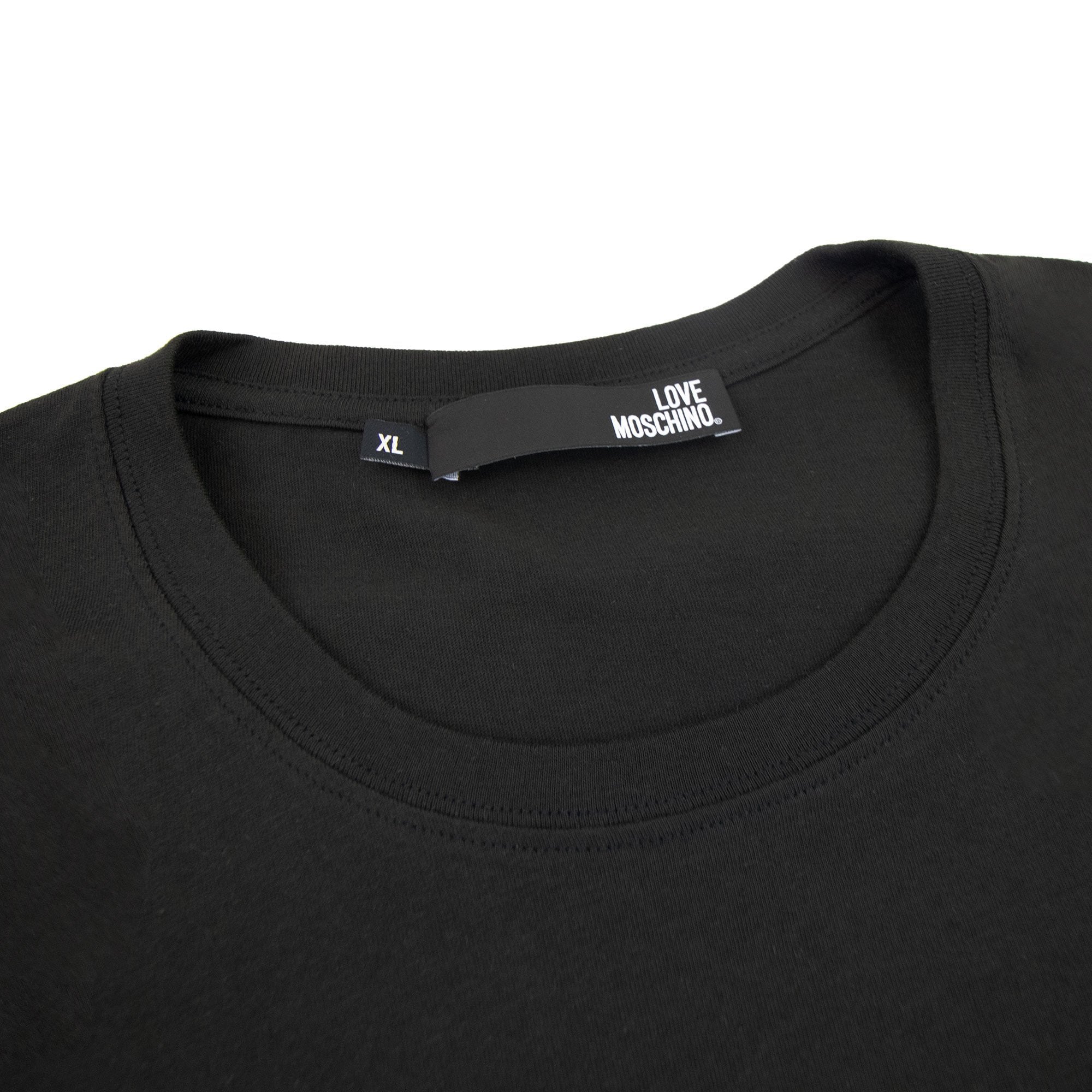 Love Moschino Side Love Logo T Shirt Dark Green