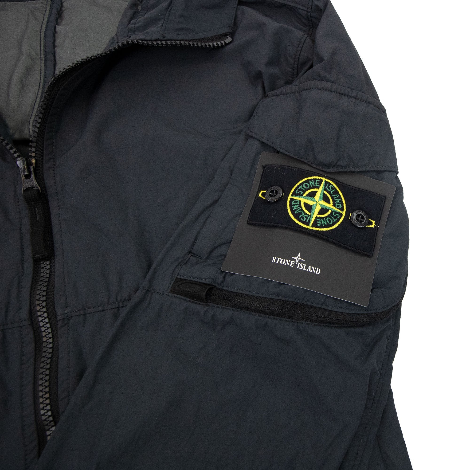 Stone Island 40632 Naslan Light Watro Garment Dyed Black V0029