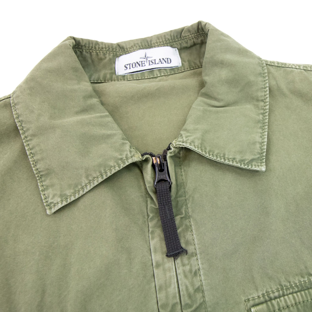 Stone Island 114wn Old Treatment Shirt Green V0058