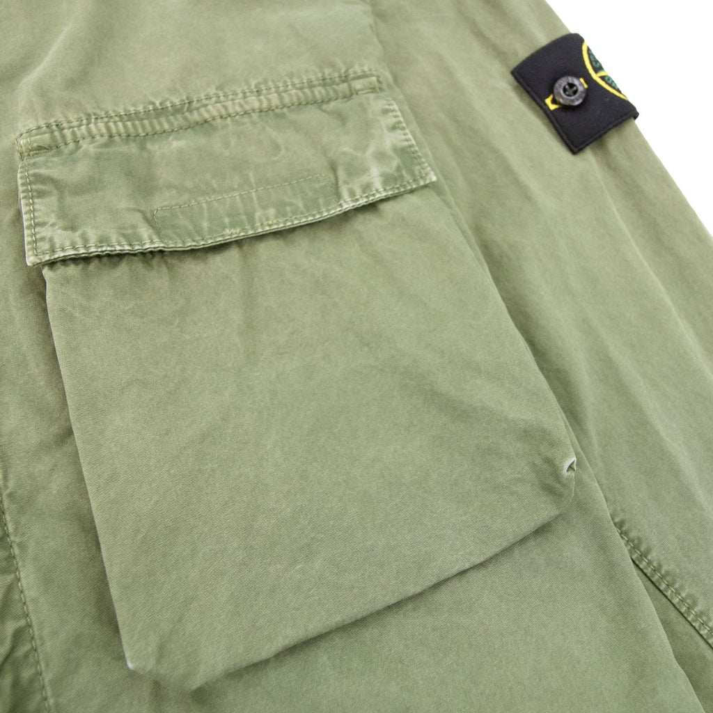 Stone Island 114wn Old Treatment Shirt Green V0058