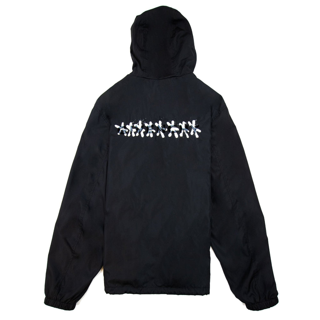 Givenchy Supple Nylon Hoodied Windbreaker Black 001