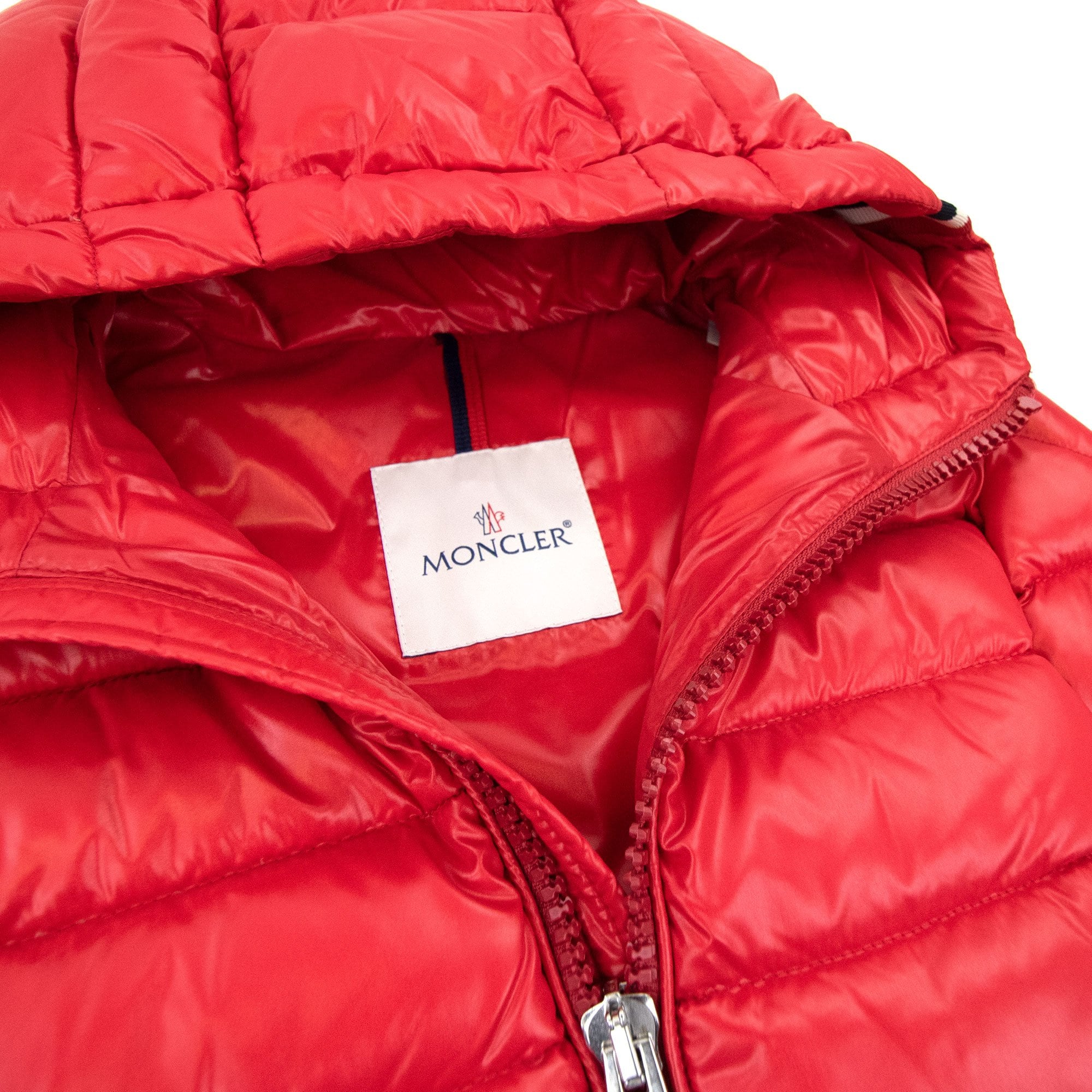 Moncler Junior Alberic Puffa Down Jacket Red 455