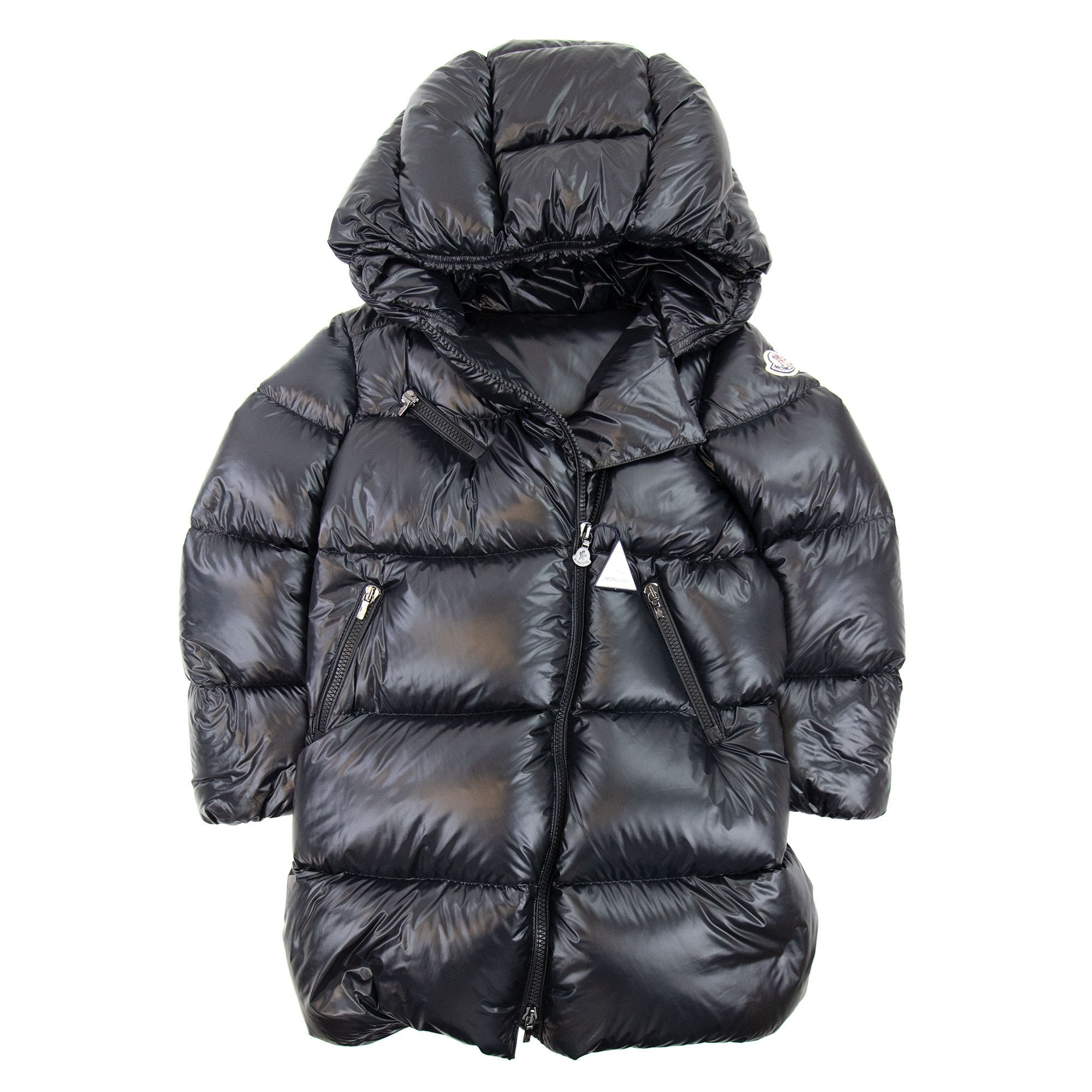Moncler Junior Gelinotte Padded Zip Up Jacket Black 999