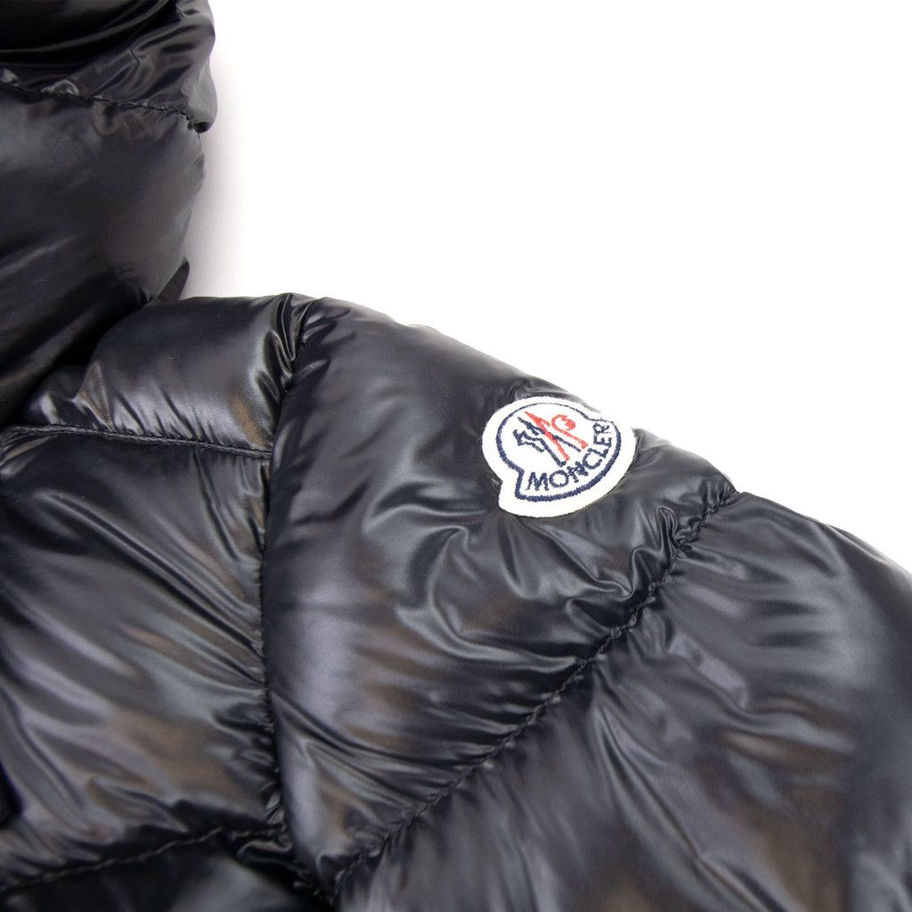 Moncler Junior Gelinotte Padded Zip Up Jacket Black 999