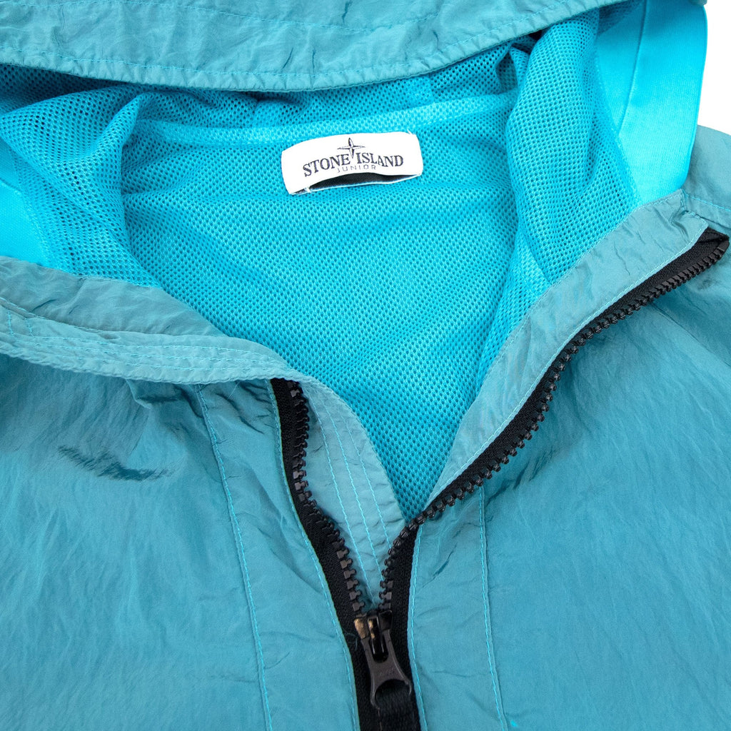 Stone Island Junior Nylon Metal Jacket Turquoise V0042