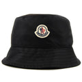 Moncler Logo Satin Bucket Hat Black 999