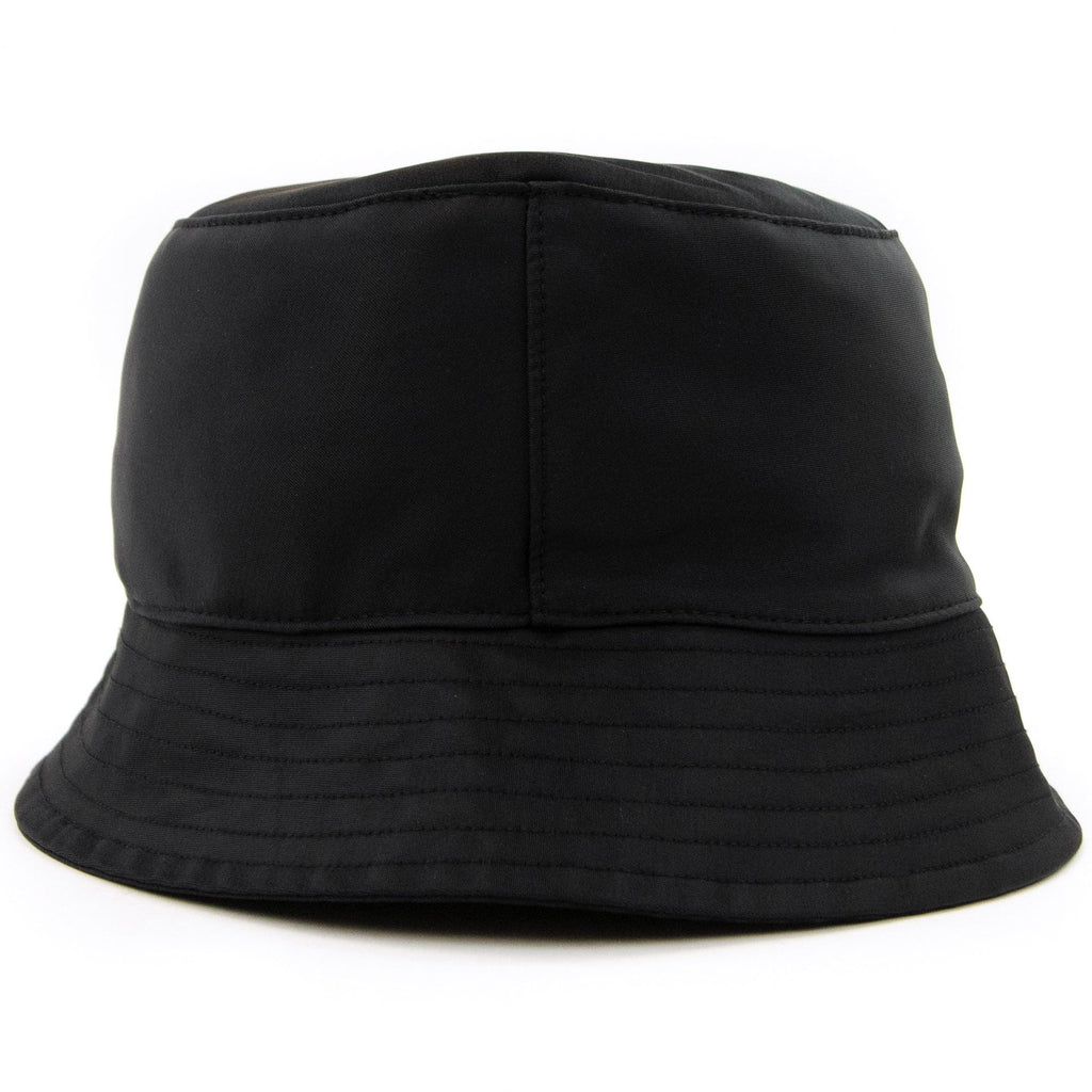 Moncler Logo Satin Bucket Hat Black 999