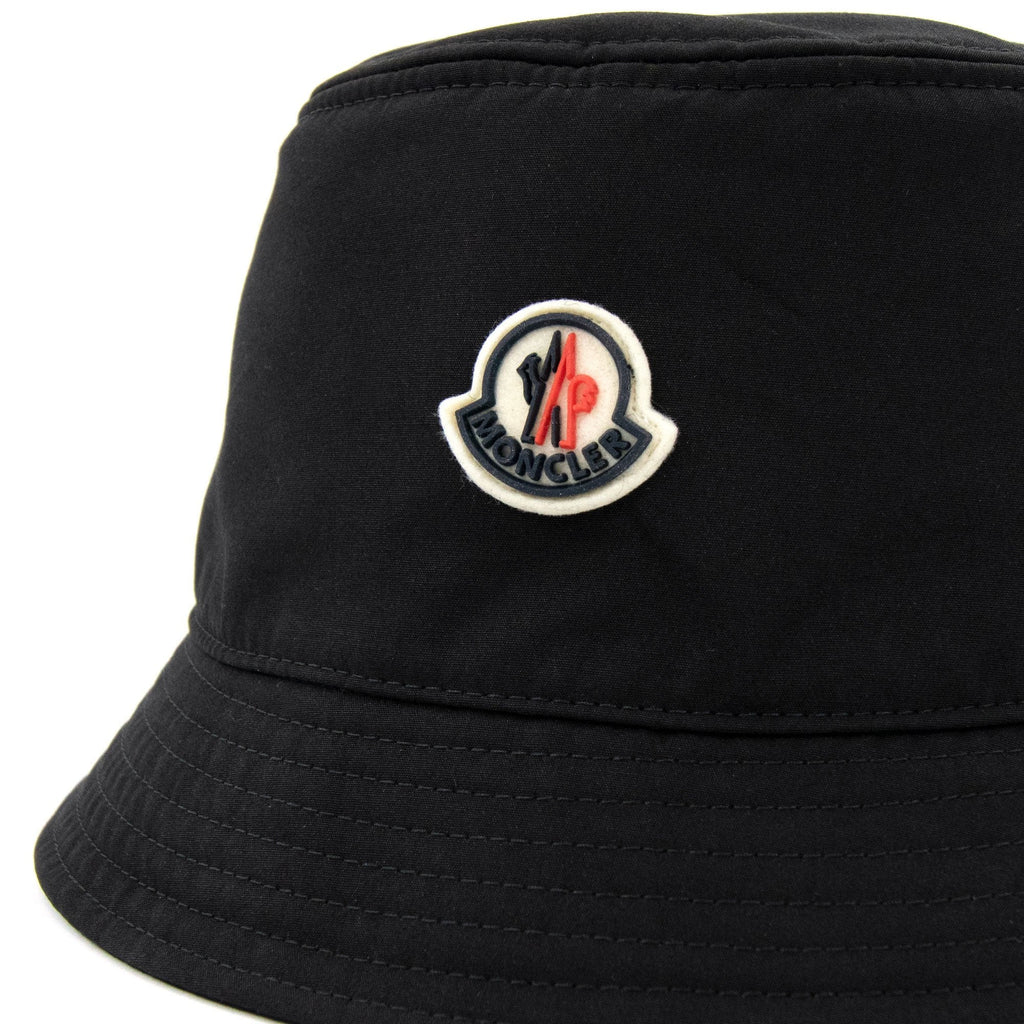 Moncler Cotton Bucket Hat Black 999
