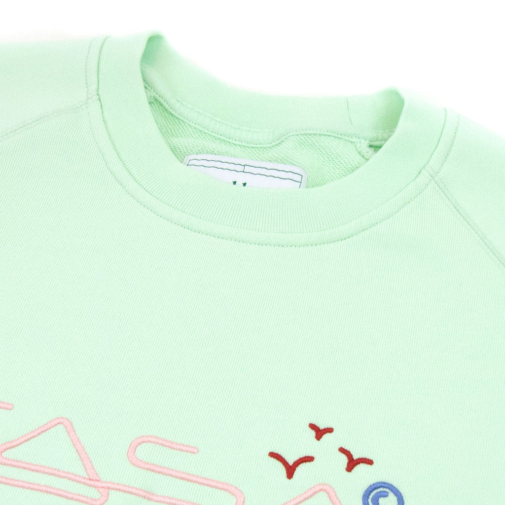 Casablanca Casa Embroidered Logo Sweatshirt Mint