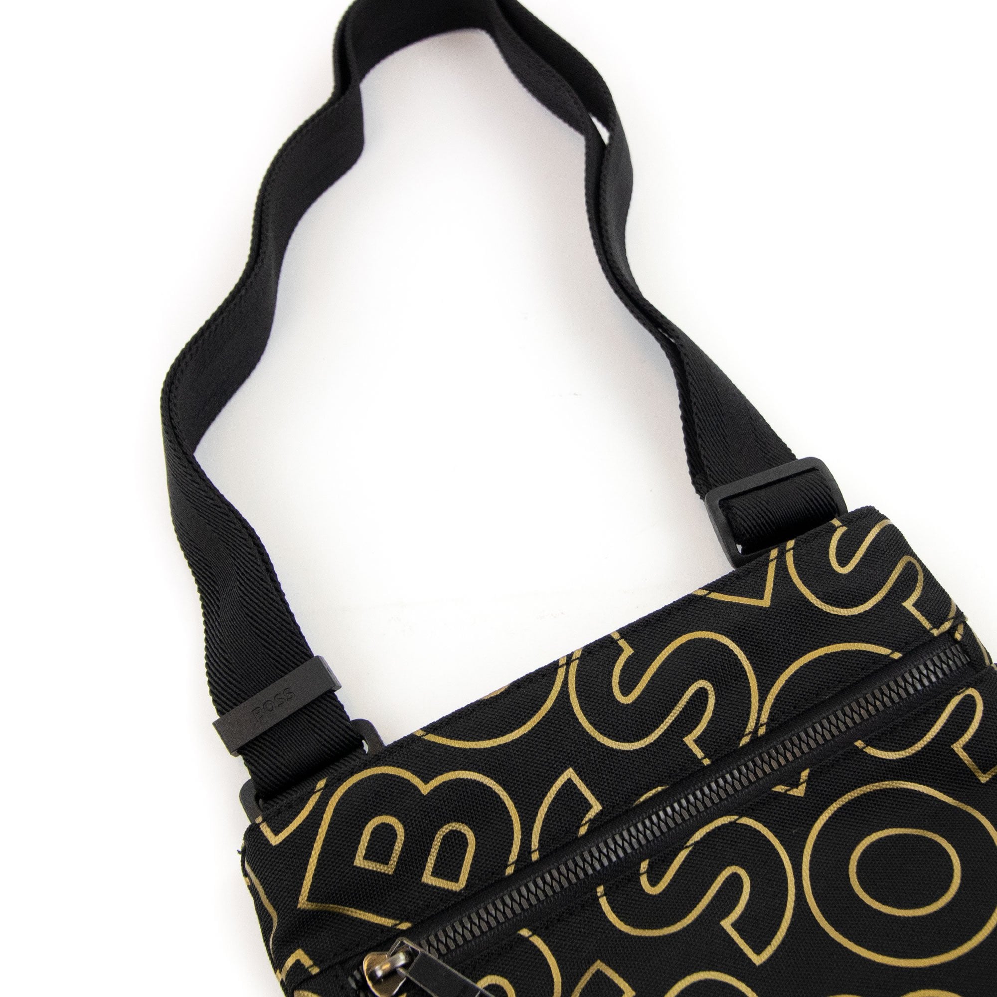 Hugo Boss Catch Ln Outline Logo Envelope Bag Black 001