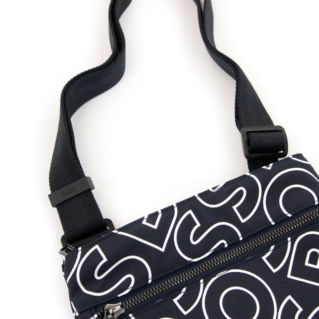 Hugo Boss Catch Ln Outline Logo Envelope Bag Navy 409