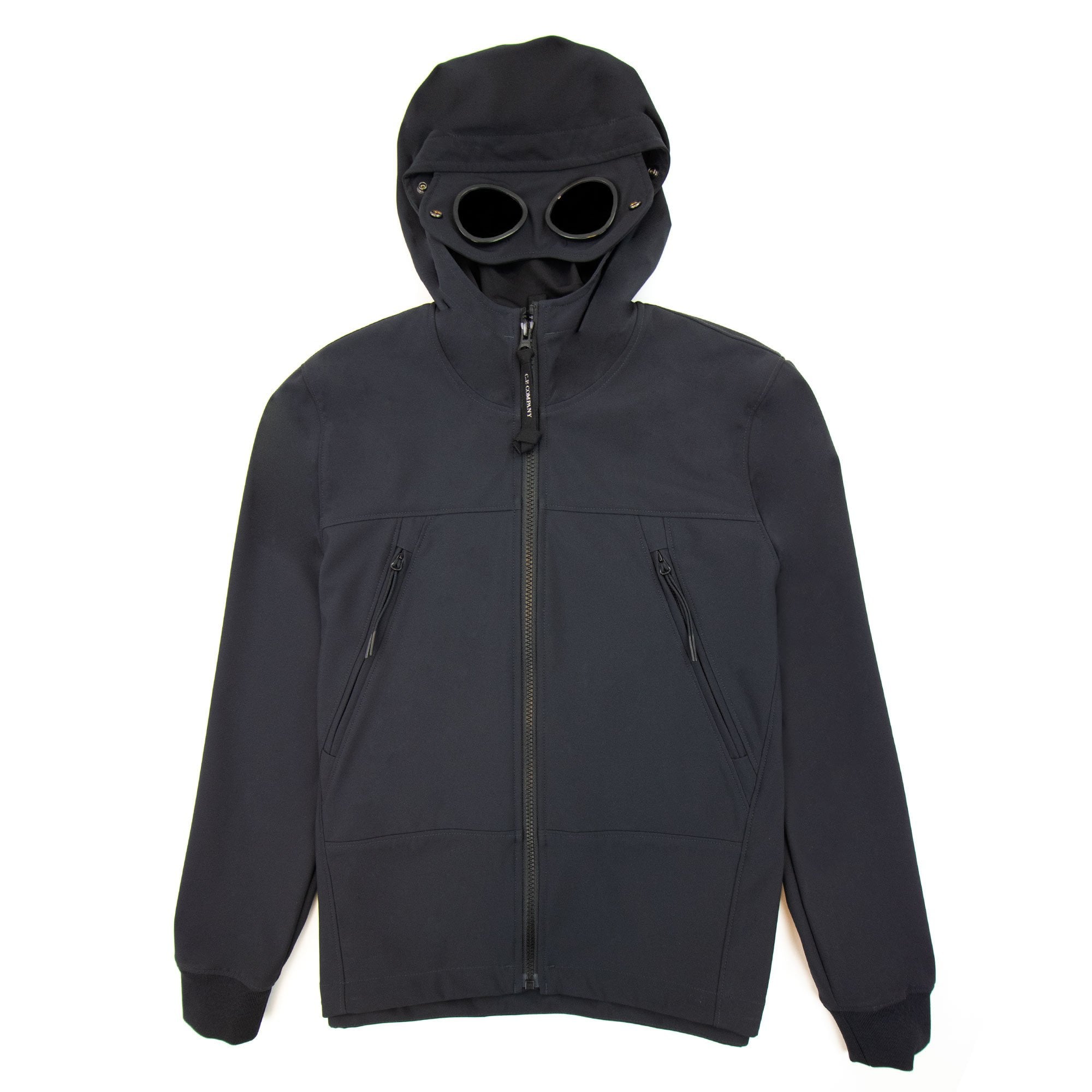 Cp Company Undersixteen Light Soft Shell Google Jacket Navy 888