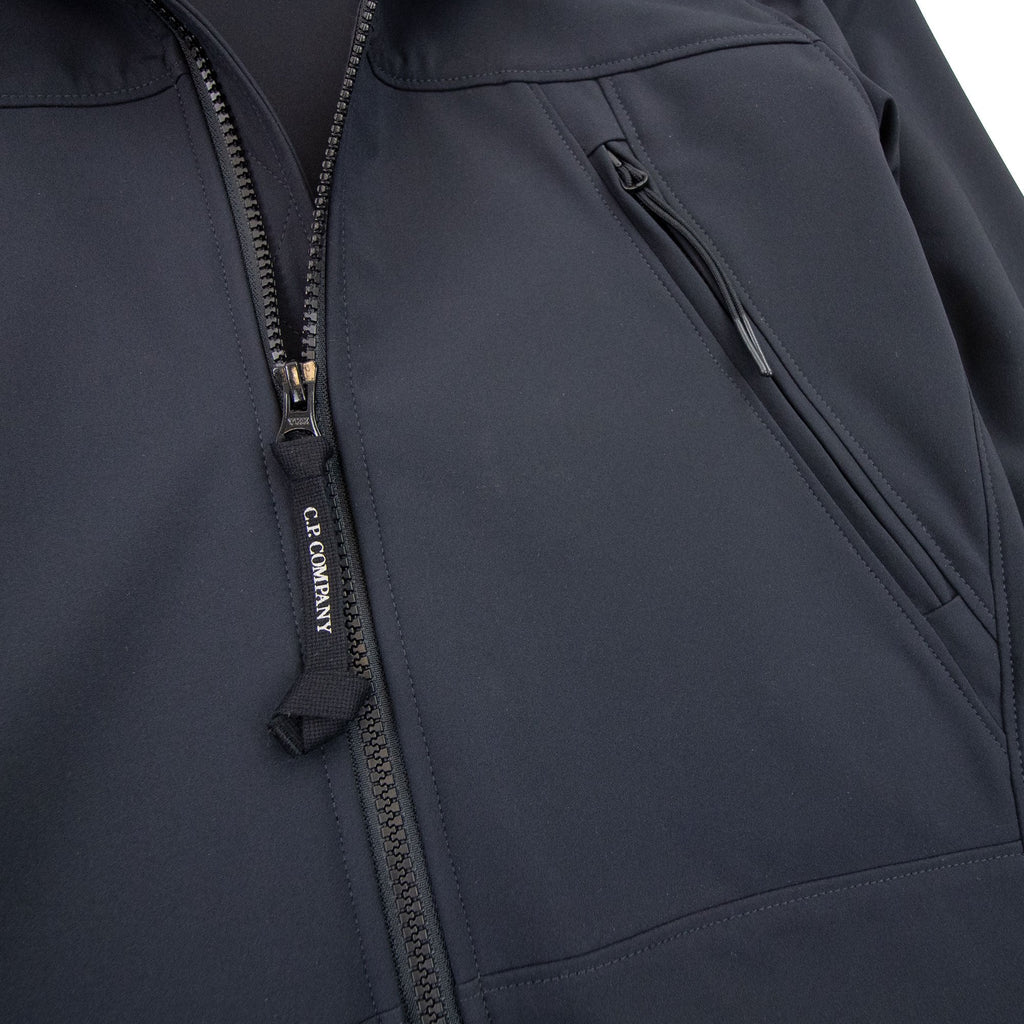 Cp Company Undersixteen Light Soft Shell Google Jacket Navy 888