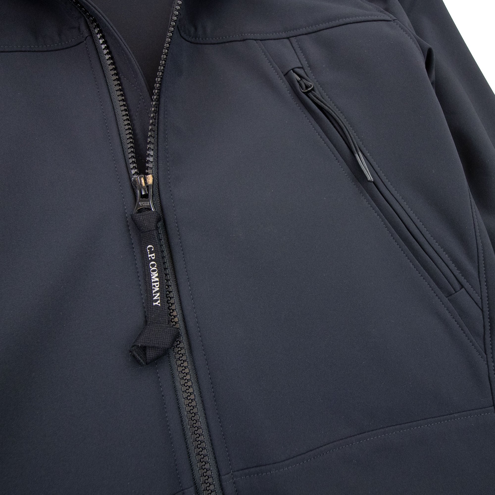 Cp Company Undersixteen Light Soft Shell Google Jacket Navy 888
