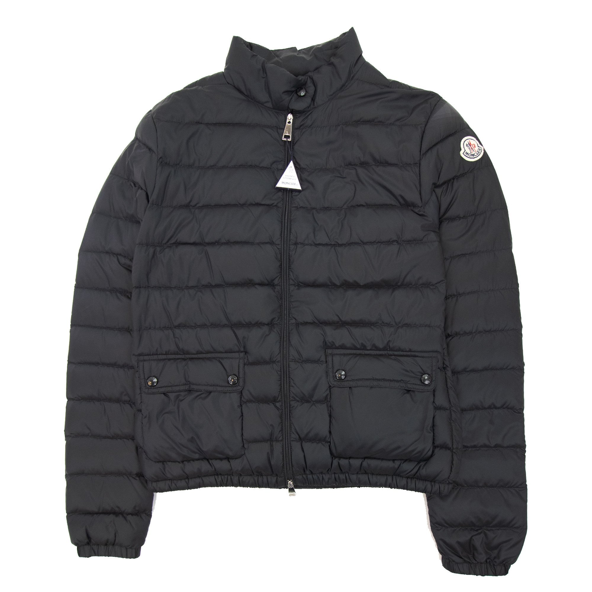Moncler Lans Short Down Jacket Black