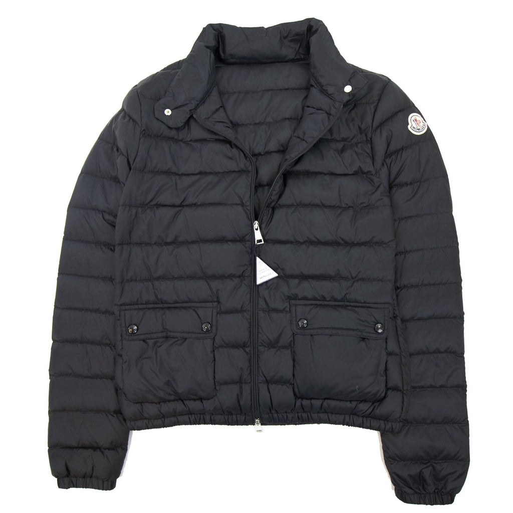 Moncler Lans Short Down Jacket Black