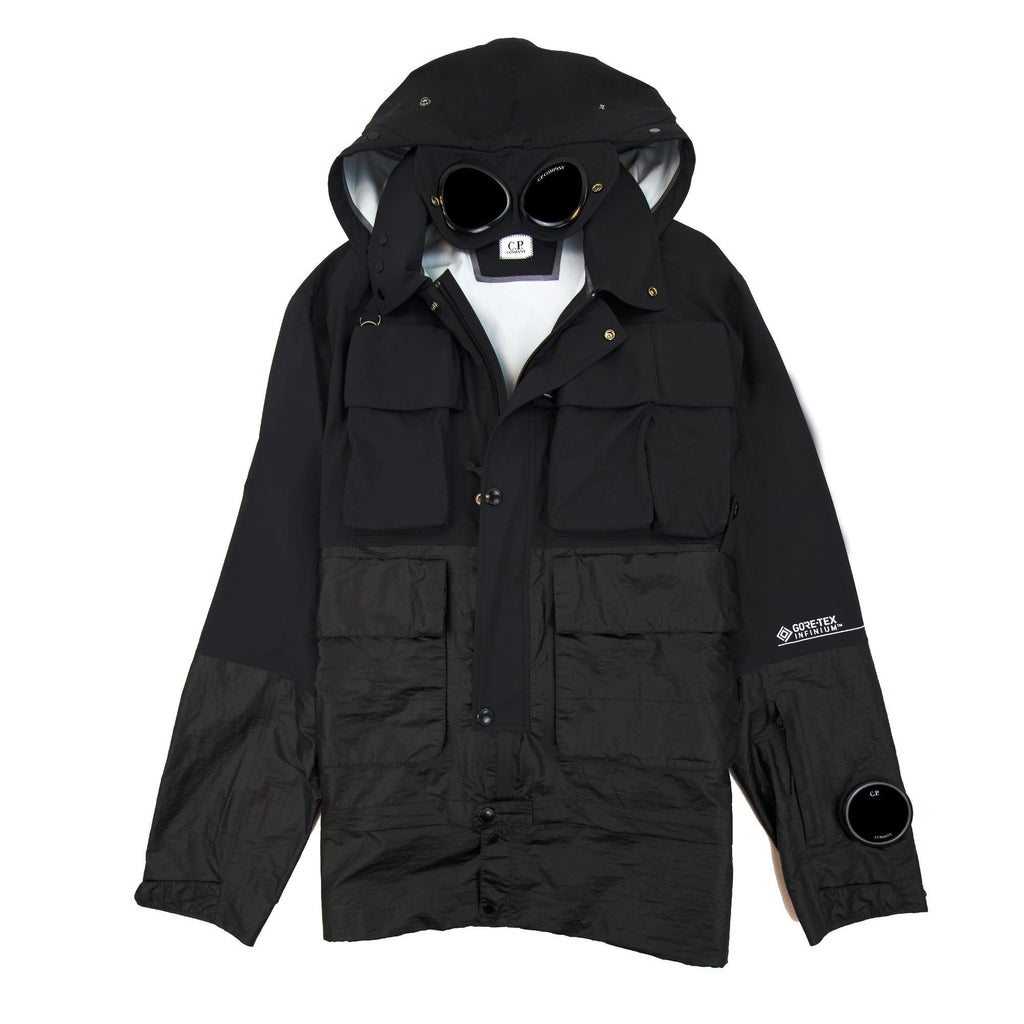 Cp Company W098a Gore Tex 3l Infinium Mixed La 500 Miglia Jac Black 999