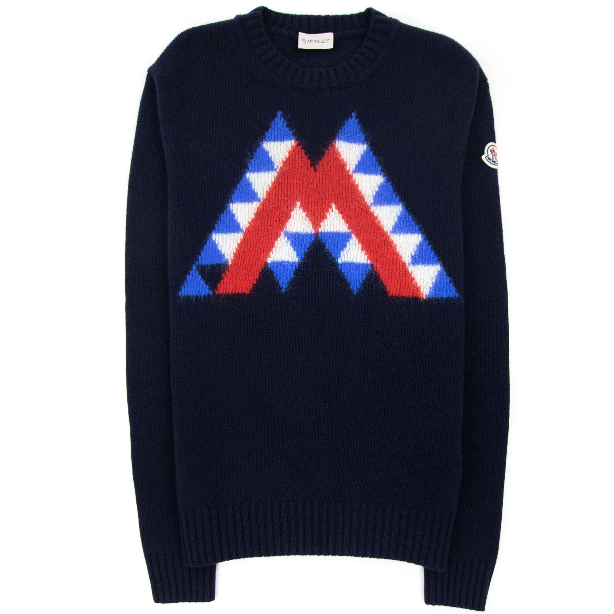 Moncler Graphic Wool Mohair Jumper Navy 769 | ONU – Onu