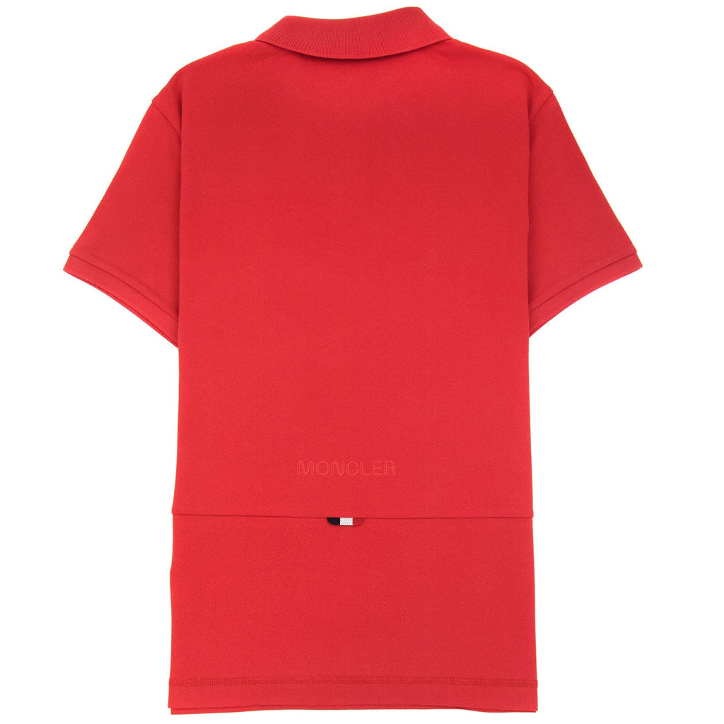 Moncler Logo Polo Shirt True Red 463