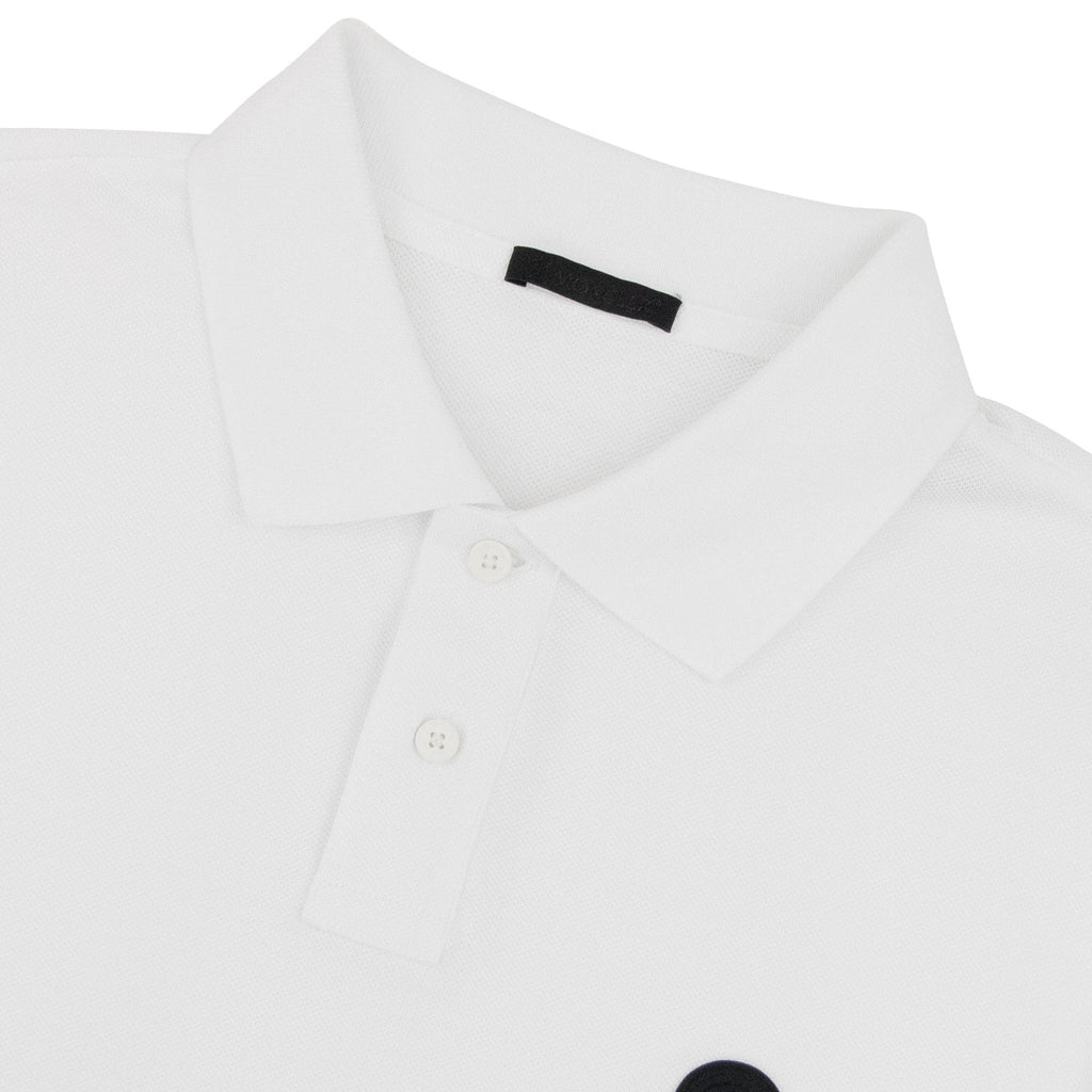 Moncler Logo Polo Shirt White 001