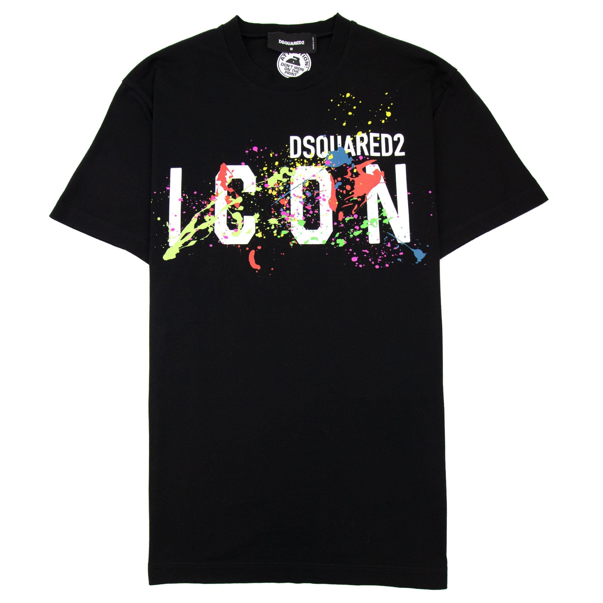 Dsquared2 Icon Splatter Cool T-shirt Black | ONU – Onu