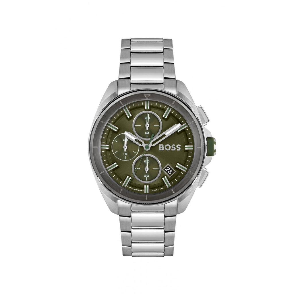 Hugo Boss Volane Green Face Watch Green