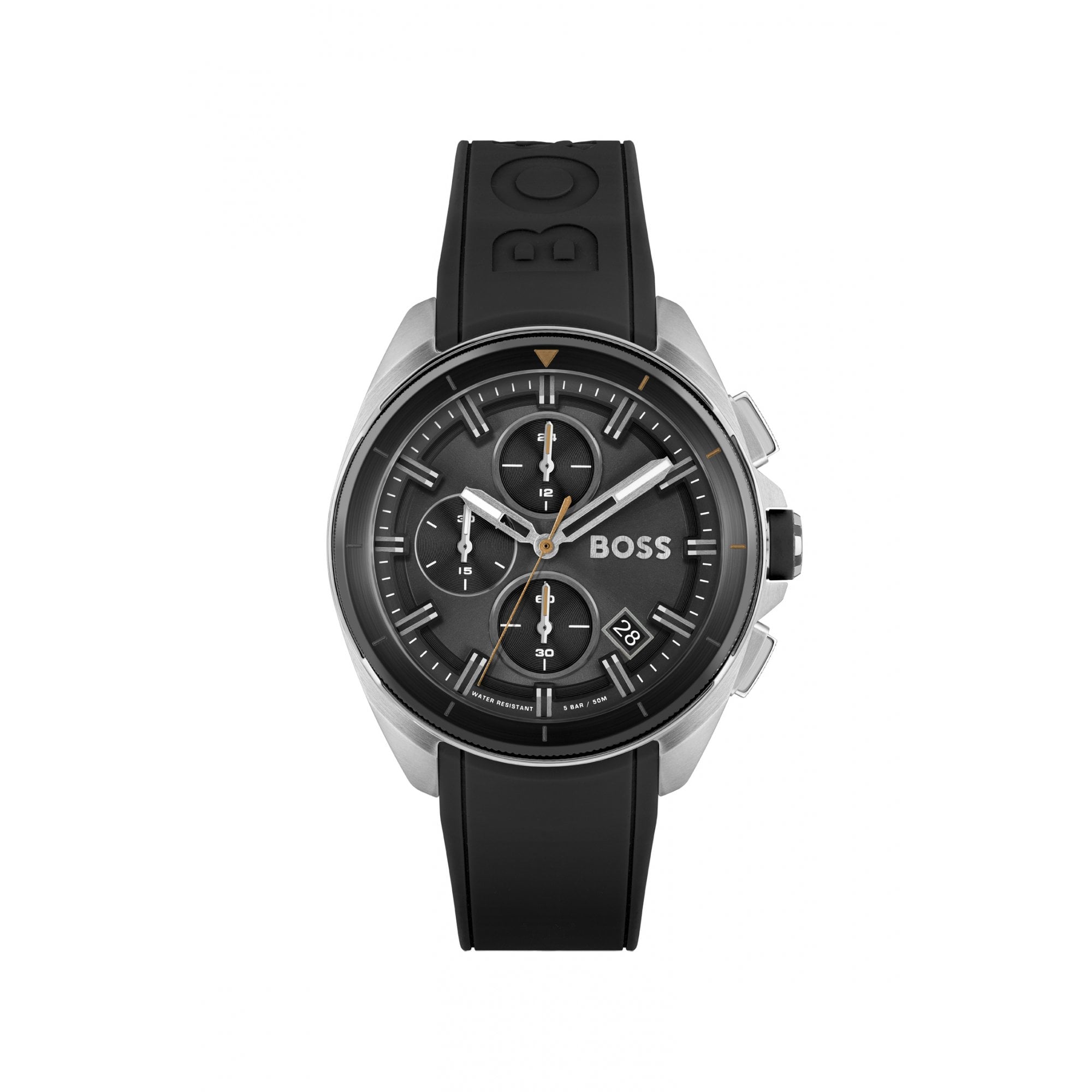 Hugo Boss Volane Rubber Strap Watch Black