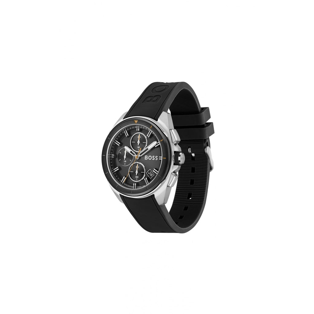 Hugo Boss Volane Rubber Strap Watch Black