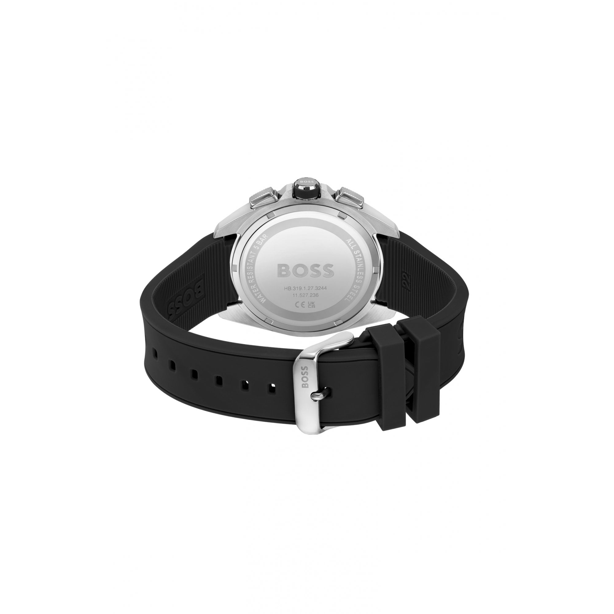 Hugo Boss Volane Rubber Strap Watch Black