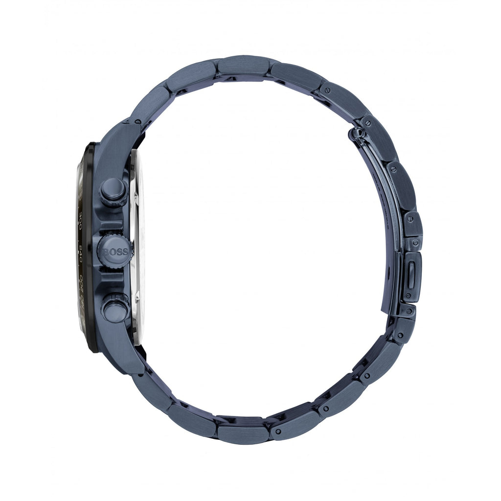 Hugo Boss Hero Blue Plated Steel Watch Blue