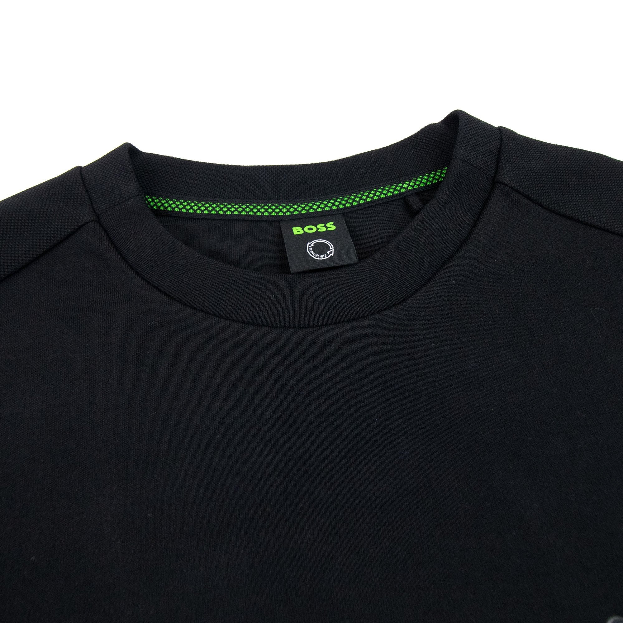 Hugo Boss Salbo Curved Logo Sweatshirt Black 001