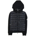 Moncler Women Maglia Hoodied Cardigan Black 999