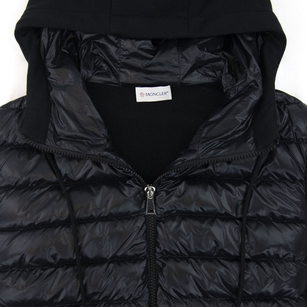 Moncler Women Maglia Hoodied Cardigan Black 999