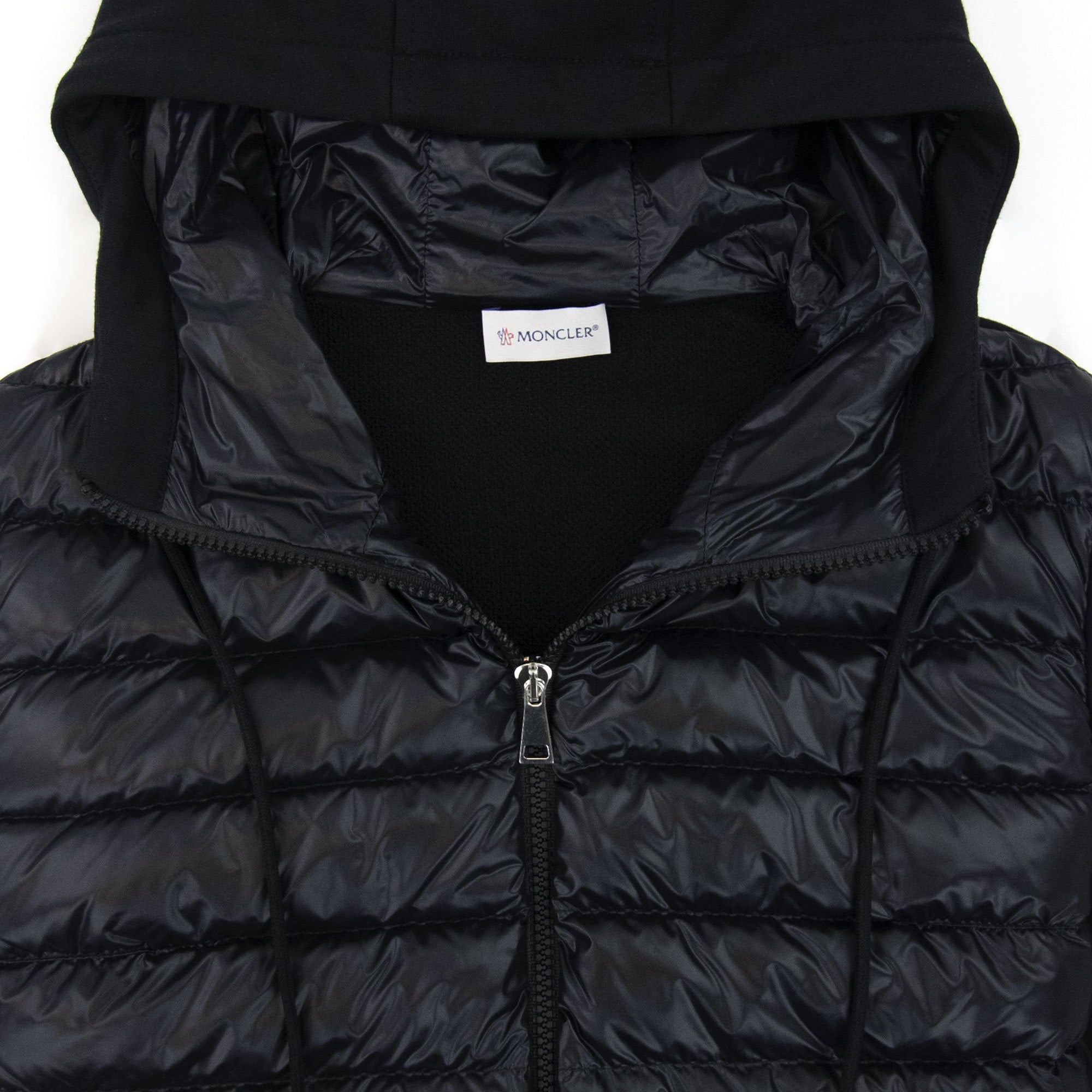 Moncler Women Maglia Hoodied Cardigan Black 999