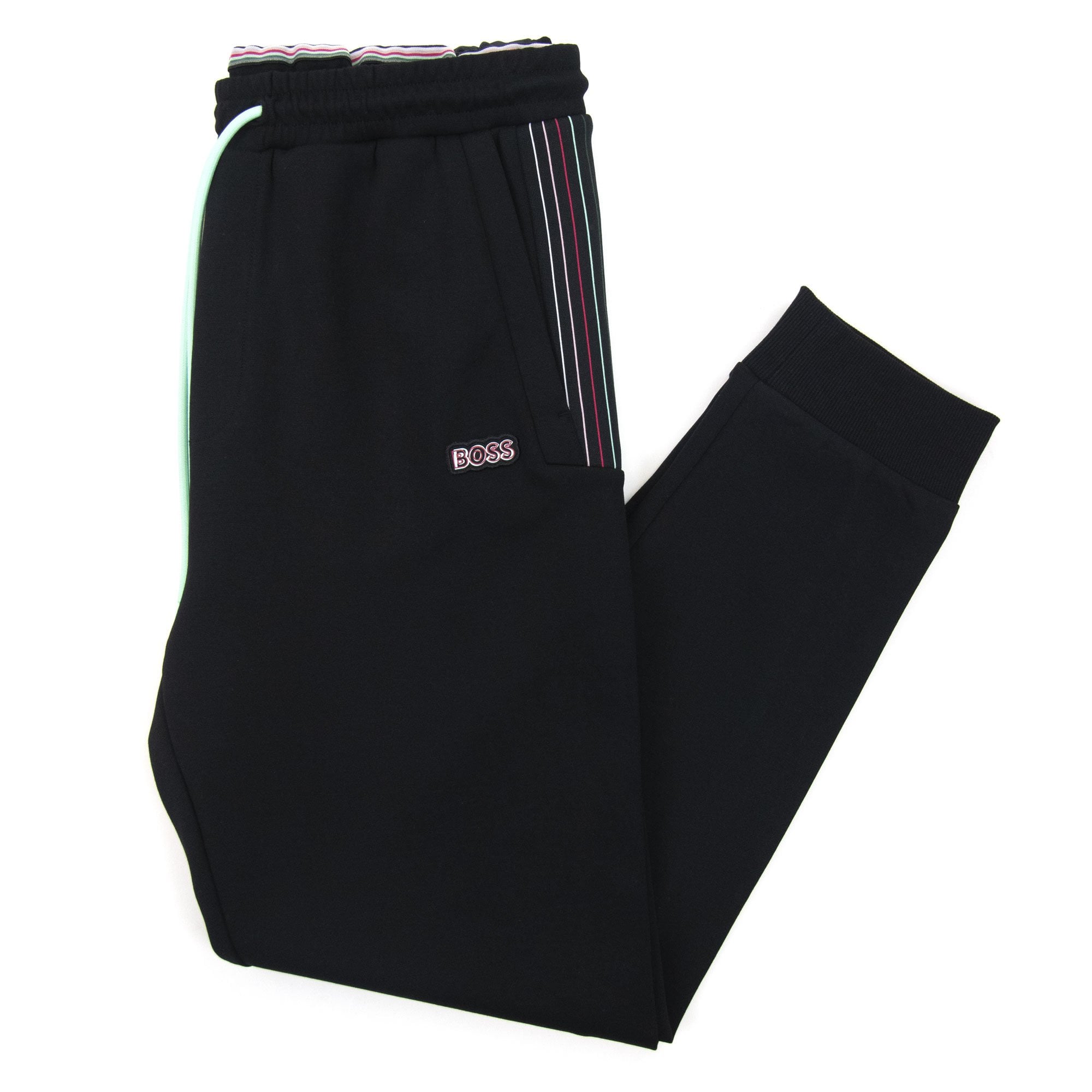 Hugo Boss Hadiko 1 Multi Coloured Stripe Bottoms Black 001