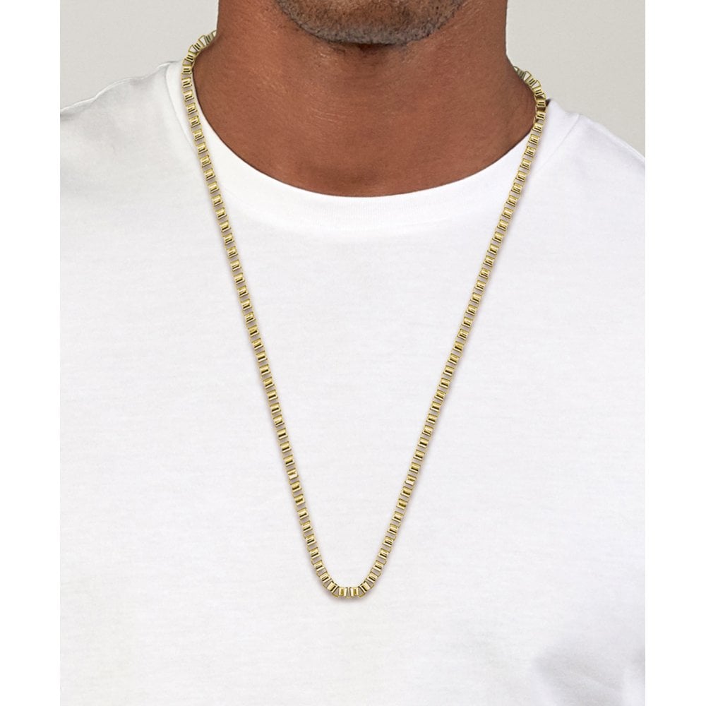 Hugo Boss Mens Magnetic Necklace Gold
