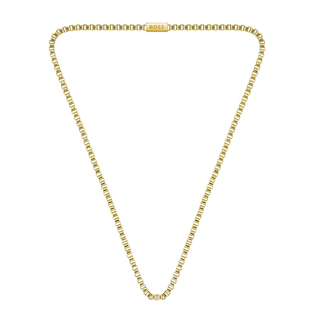 Hugo Boss Mens Magnetic Necklace Gold