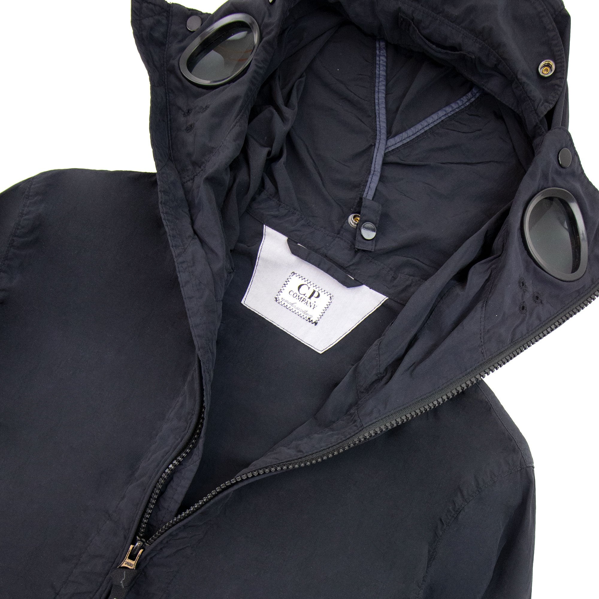 Cp Company Undersixteen Chrome Hoodied Goggle Jacket Navy 888