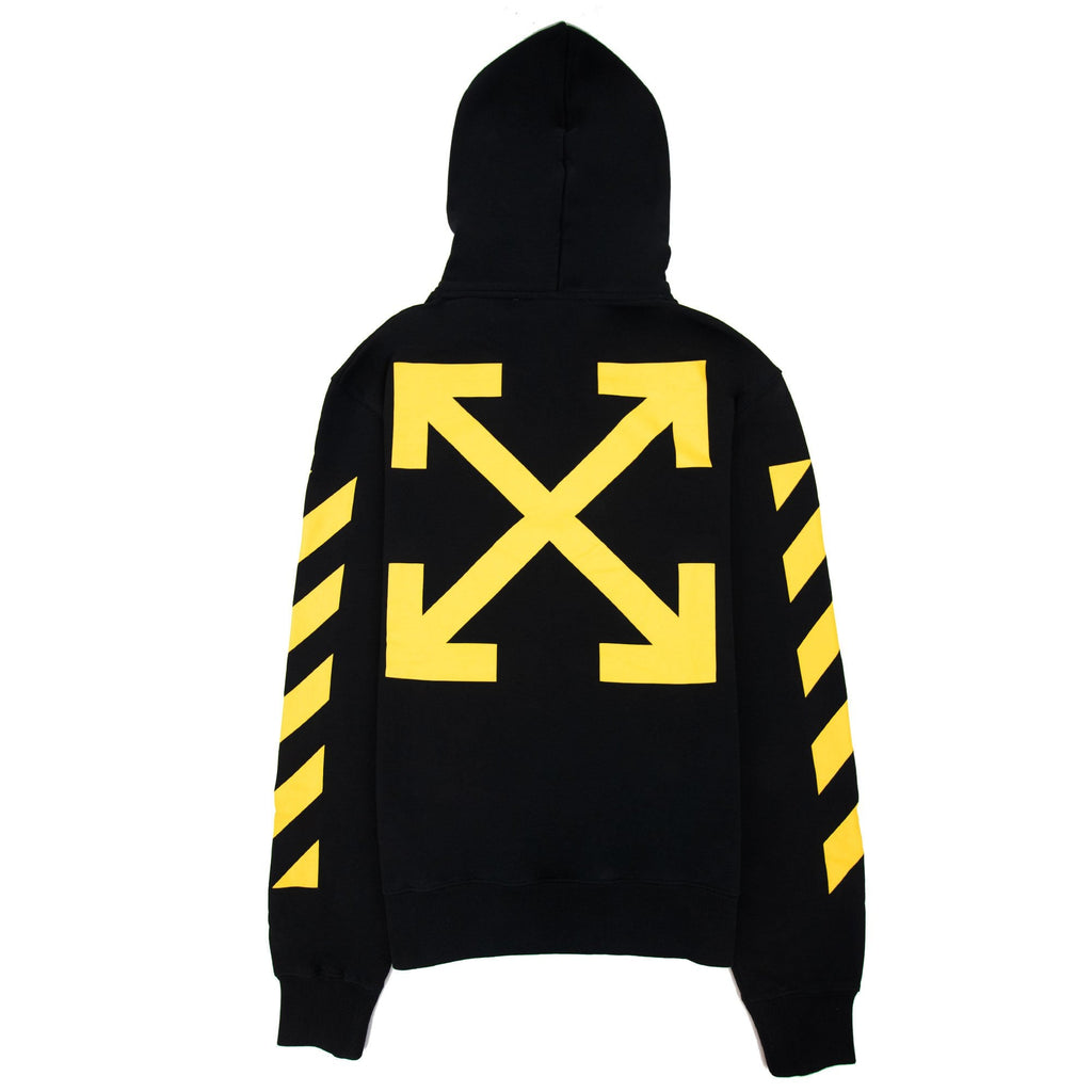 Off White Diagonal Arrow Cara Slim Hoodie Black