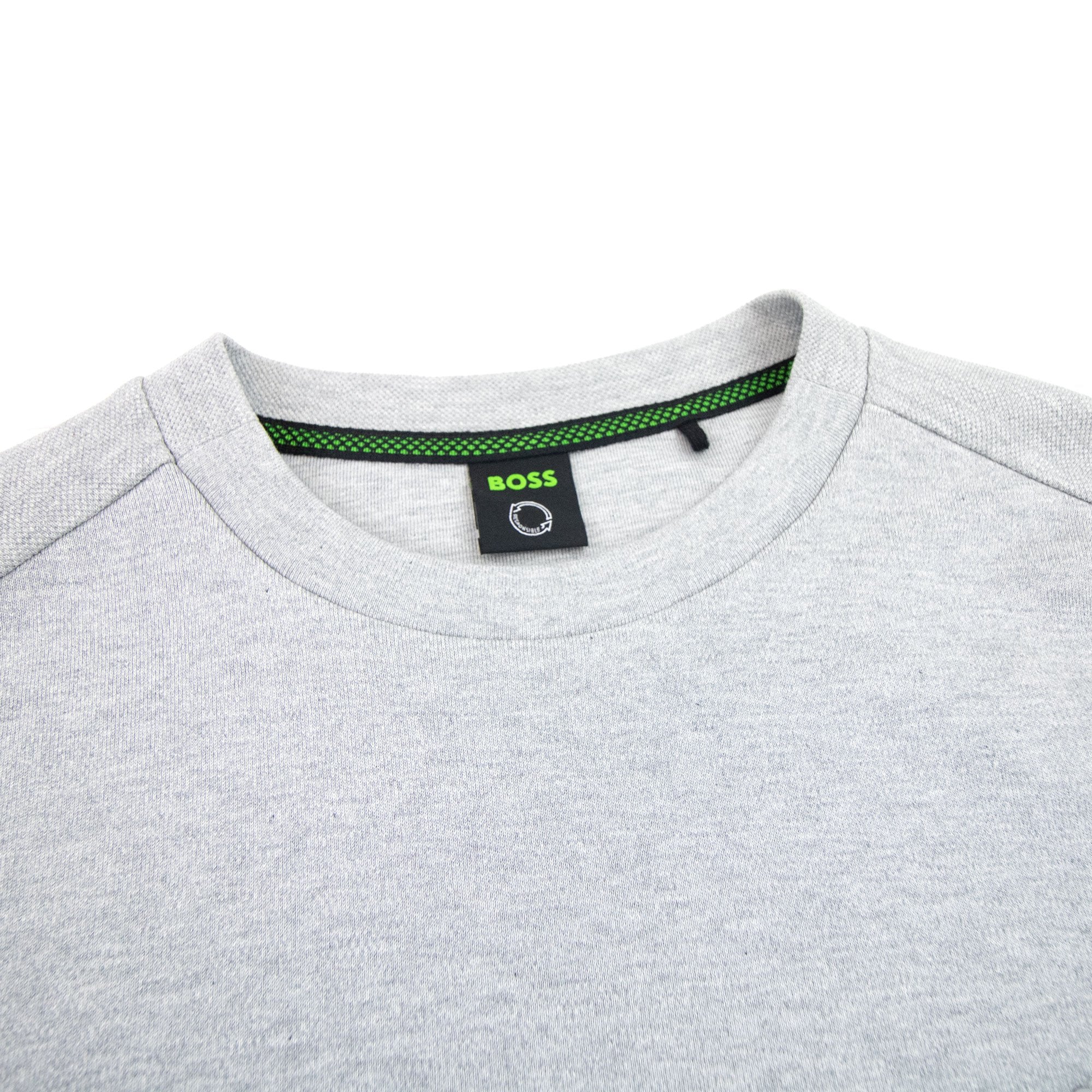 Hugo Boss Salbo Curved Logo Sweatshirt Grey 059