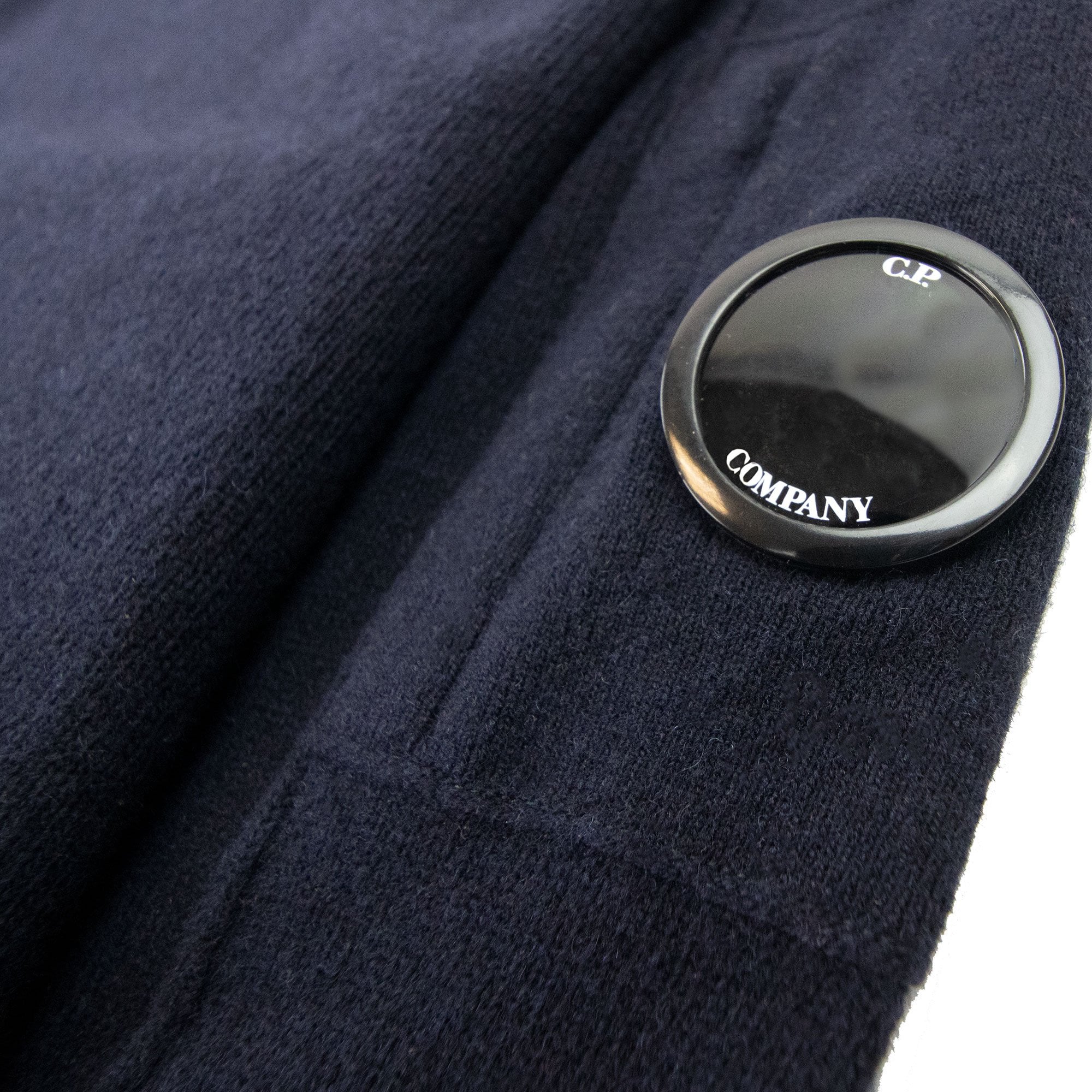 Cp Company Arm Lens Knitted Sweatshirt Navy 888