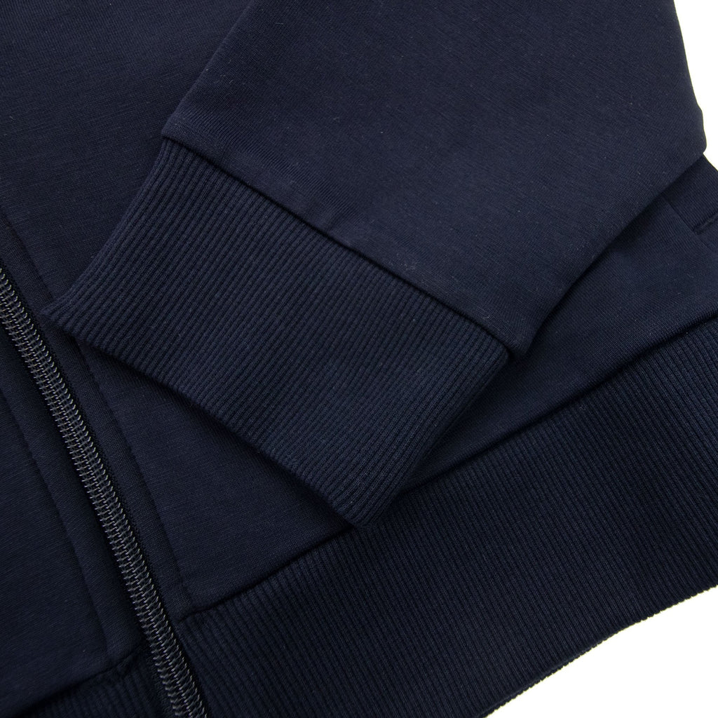 Hugo Boss Saggy 1 Multi Logo Zip Up Hoody Dark Navy 402