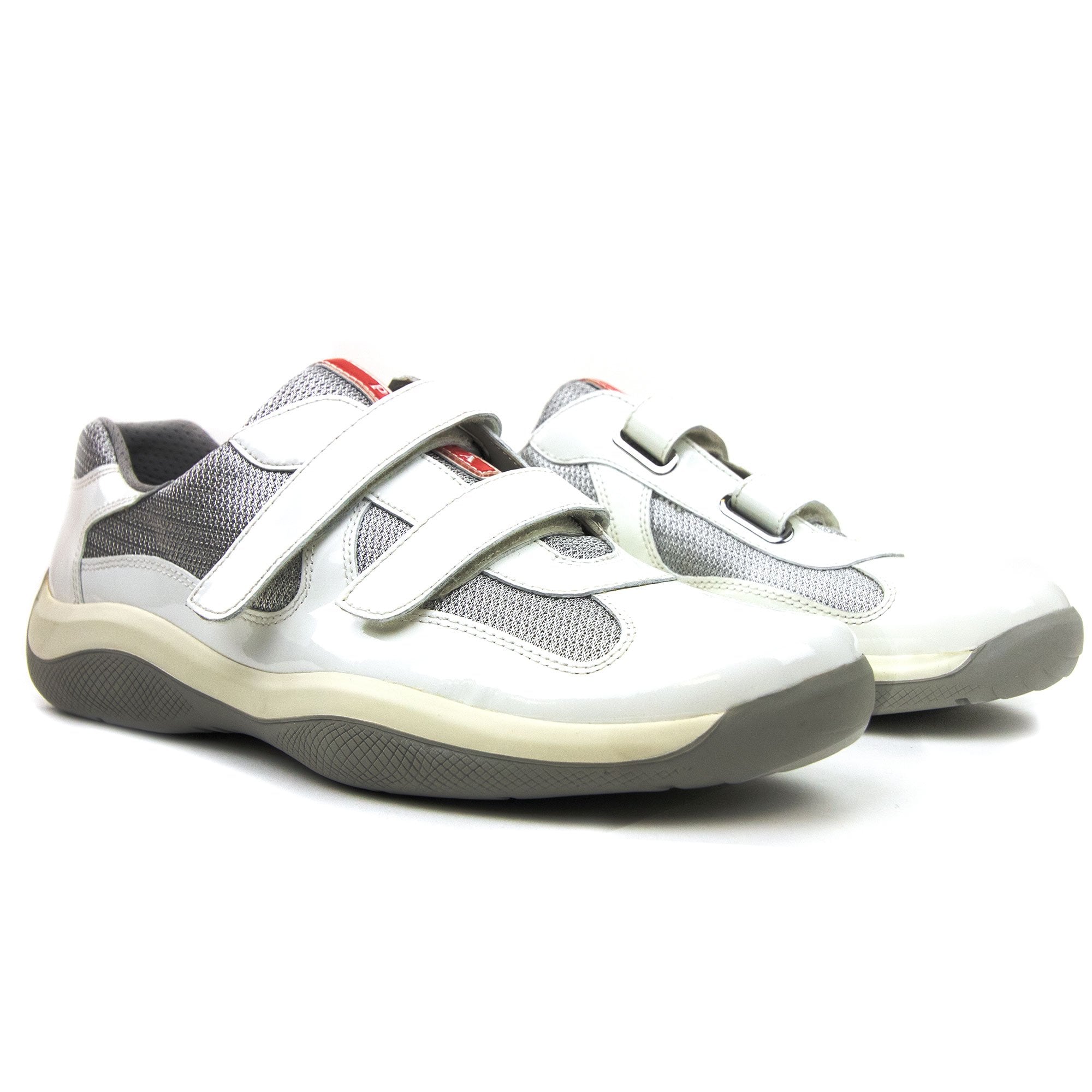 Prada Americas Cup Strap Sneaker White
