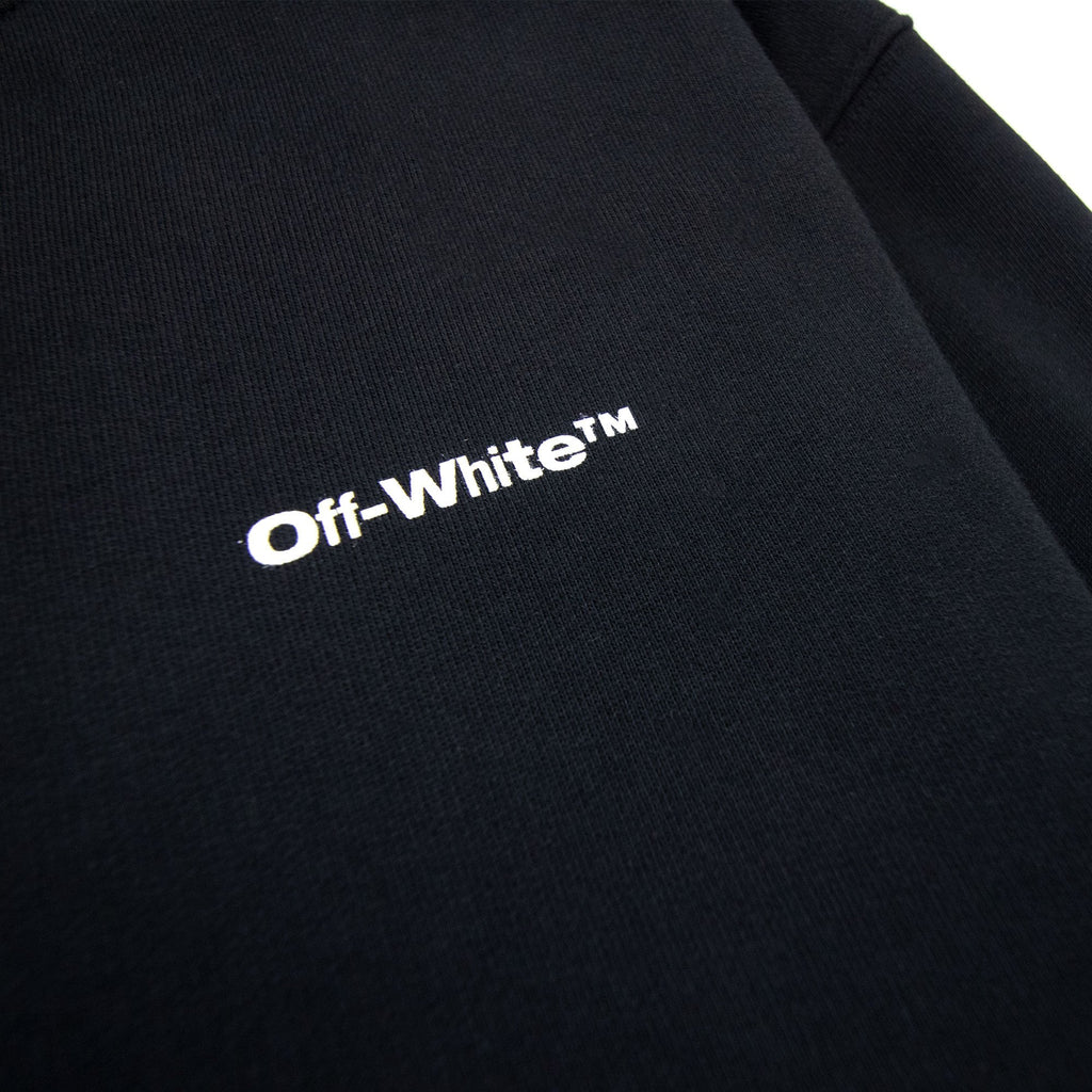 Off White Wave Outline Diag Slim Crewneck Black