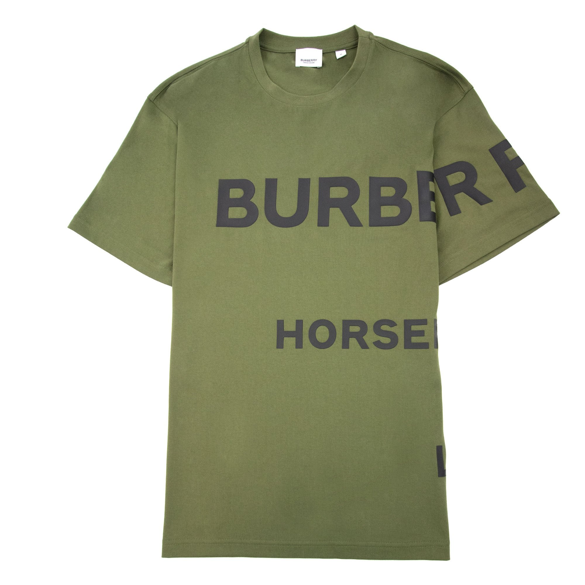 Burberry Horseferry Print Cotton Oversized T-shirt Olive | ONU – Onu